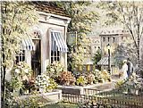 Famous Shop Paintings - George Bjorkland Flower Shop